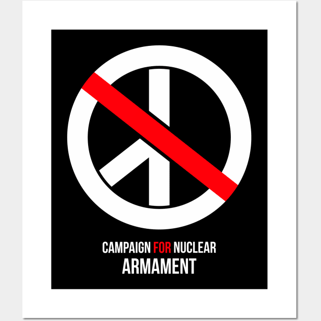 Campaign for Nuclear Armament CND parody Wall Art by mubays